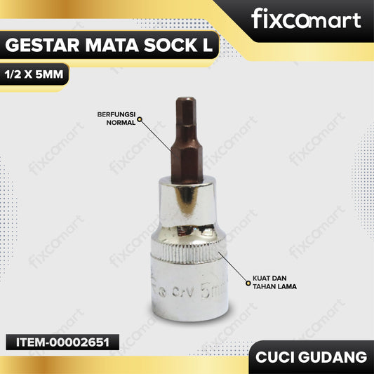 GARAGE SALE - GESTAR Mata Sock L 1/2 x 5mm