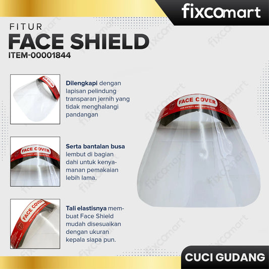 GARAGE SALE - Face Shield Face Cover Tebal Faceshield Pelindung Wajah FIXCOMART