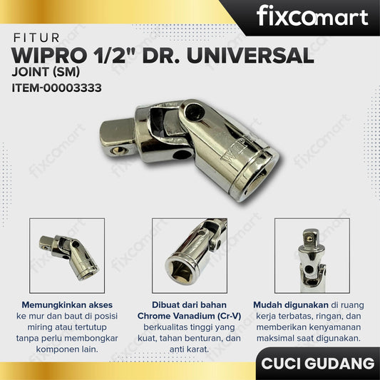 GARAGE SALE - WIPRO 1/2" DR. Universal Joint (SM) FIXCOMART