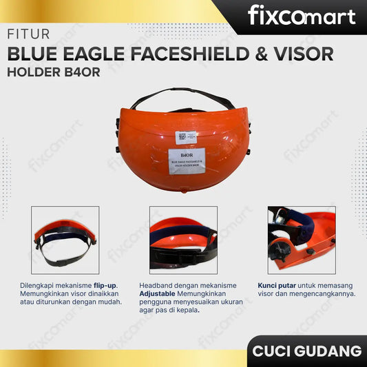 GARAGE SALE - BLUE EAGLE FACESHIELD & VISOR HOLDER B4OR FIXCOMART