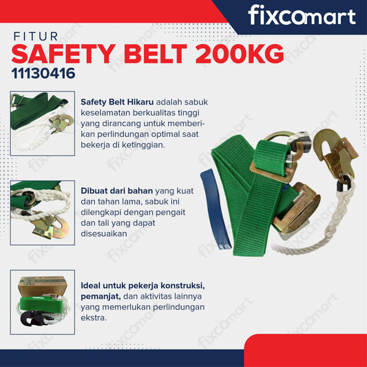 SAFETY BELT HIKARU Kapasitas 200 KG FIXCOMART