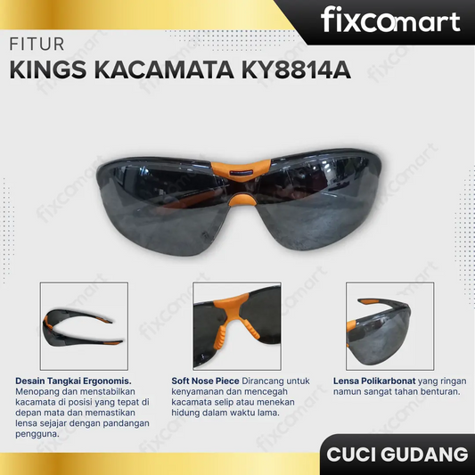 GARAGE SALE - KINGS KACA MATA KINGS VIVA KY 8814A MIRROR DARK FIXCOMART