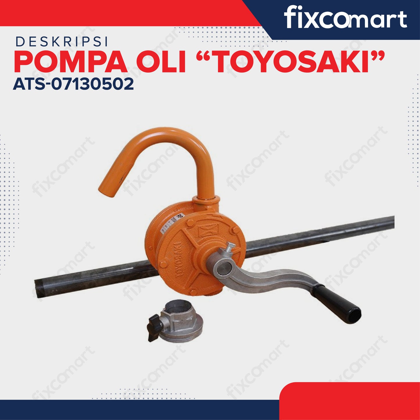 POMPA OLI TOYOSAKI - Toyosaki Pompa Oli Manual Tangan Pompa Drum Minyak