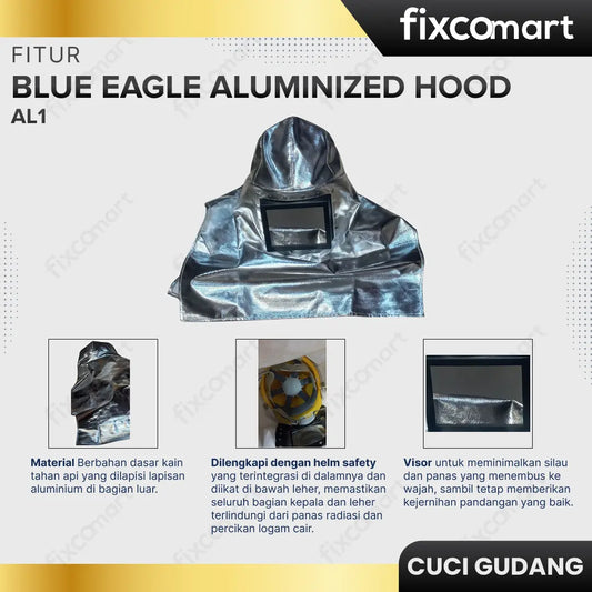 GARAGE SALE - BLUE EAGLE ALUMINIZED HOOD AL1 FIXCOMART
