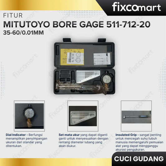 GARAGE SALE - MITUTOYO BORE GAGE 35-60/0.01MM 511-712-20 FIXCOMART