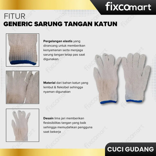 GARAGE SALE-GENERIC SARUNG TANGAN KATUN FIXCOMART