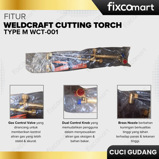 GARAGE SALE-Weldcraft Cutting Torch Type M WCT-001 FIXCOMART