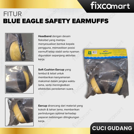GARAGE SALE-BLUE EAGLE SAFETY EARMUFFS EM62 FIXCOMART