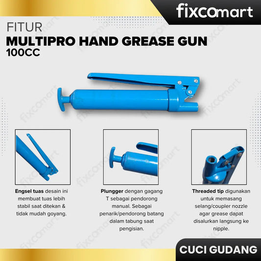GARAGE SALE-Multipro Hand Grease Gun 100cc FIXCOMART