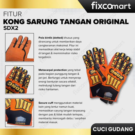 GARAGE SALE-KONG SARUNG TANGAN ORIGINAL SDX2 FIXCOMART