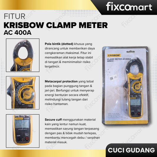 GARAGE SALE - KRISBOW CLAMP METER AC 400A