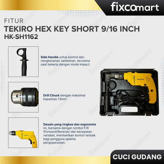 GARAGE SALE-Stanley Hammer Percussion Drill 13MM 550W SDH600 FIXCOMART