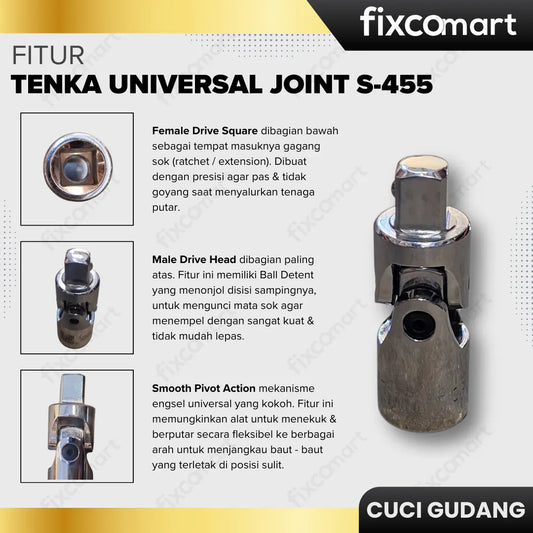 GARAGE SALE-TENKA UNIVERSAL JOINT S-455 FIXCOMART
