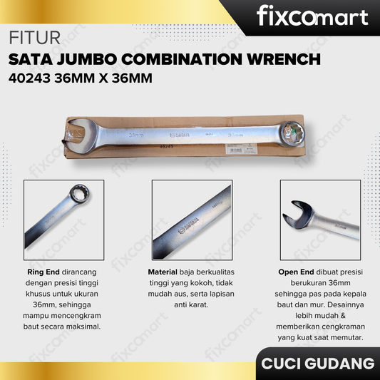 GARAGE SALE - SATA JUMBO COMBINATION WRENCH 36mm