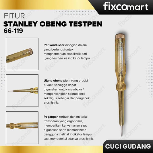 GARAGE SALE-Stanley Obeng Testpen 66-119 FIXCOMART