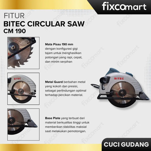 GARAGE SALE-Bitec Circular Saw CM 190 FIXCOMART