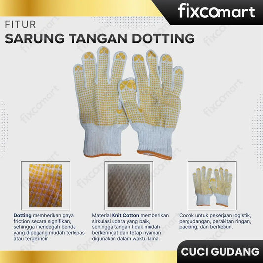 GARAGE SALE-GENERIC SARUNG TANGAN DOTTING FIXCOMART