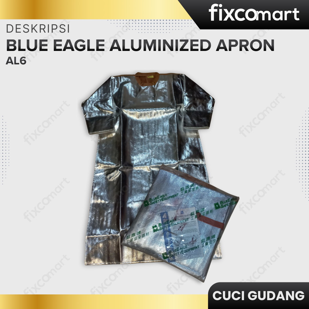 GARAGE SALE - BLUE EAGLE ALUMINIZED APRON WITH SLEEVES AL6