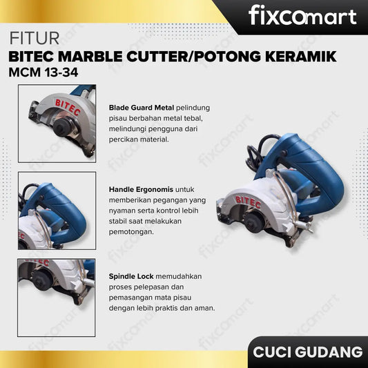 GARAGE SALE-Bitec Marble Cutter/Potong Keramik MCM 13-34 FIXCOMART