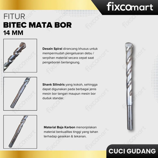 GARAGE SALE-Bitec Mata Bor (14 mm) FIXCOMART