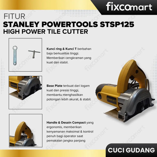 GARAGE SALE-Stanley Powertools STSP125 HIgh Power Tile Cutter FIXCOMART