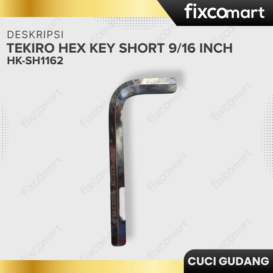 GARAGE SALE - TEKIRO Hex Key Short Kunci L Pendek (Metric) FIXCOMART