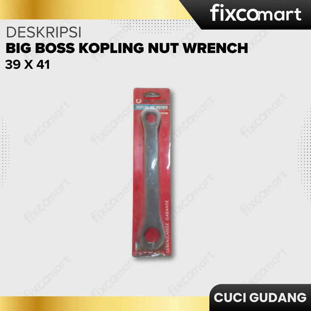 GARAGE SALE - Big Boss Kopling Nut Wrench 39 x 41 FIXCOMART