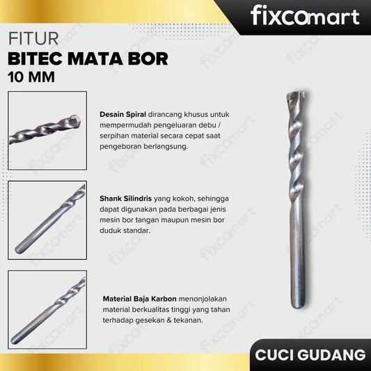 GARAGE SALE - Bitec Mata Bor (10 mm) FIXCOMART
