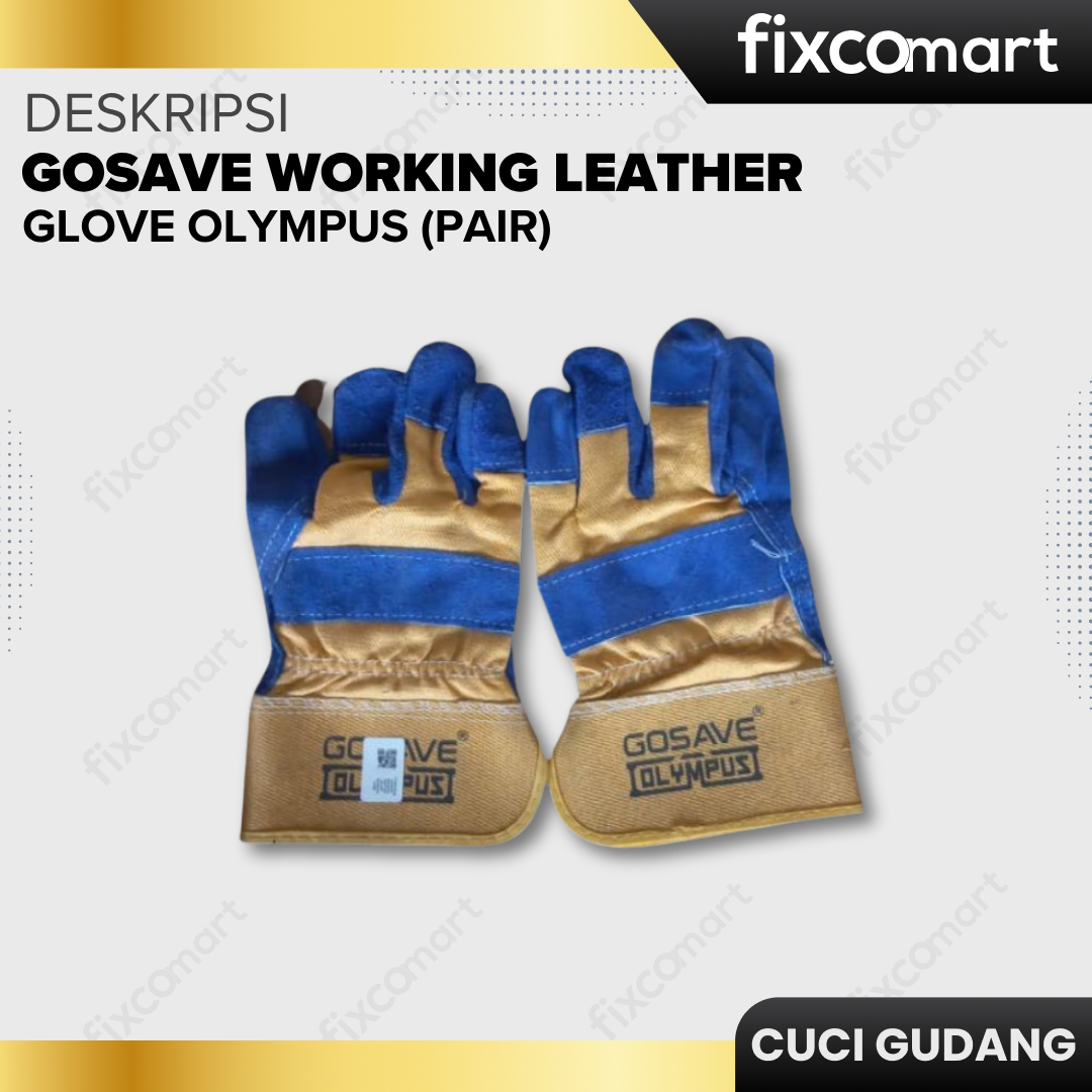GARAGE SALE - GOSAVE WORKING LEATHER GLOVE OLYMPUS (PAIR)
