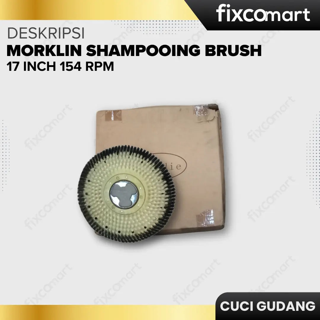 GARAGE SALE - Morklin Shampooing Brush 17 inch 154 RPM FIXCOMART