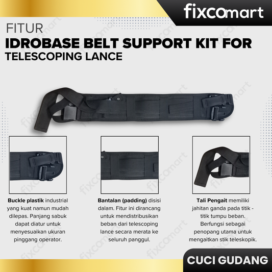 GARAGE SALE - Idrobase Belt Support Kit For Telescoping Lance