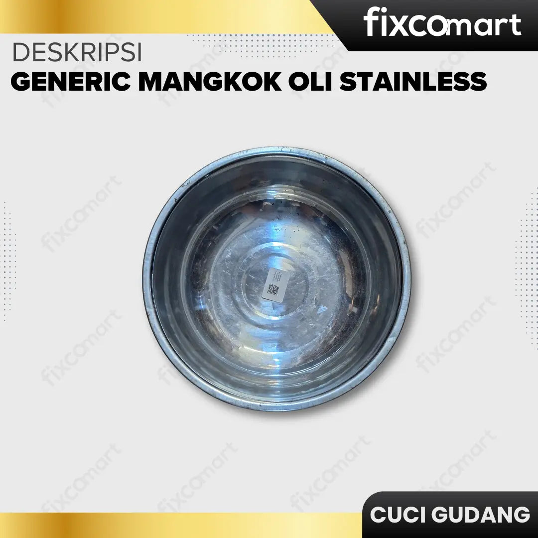 GARAGE SALE - Generic Mangkok Oli Stainless FIXCOMART
