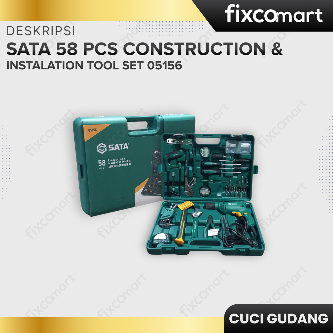 GARAGE SALE - SATA 58c. CONSTRUCTION AND INSTALLATION TOOL SET