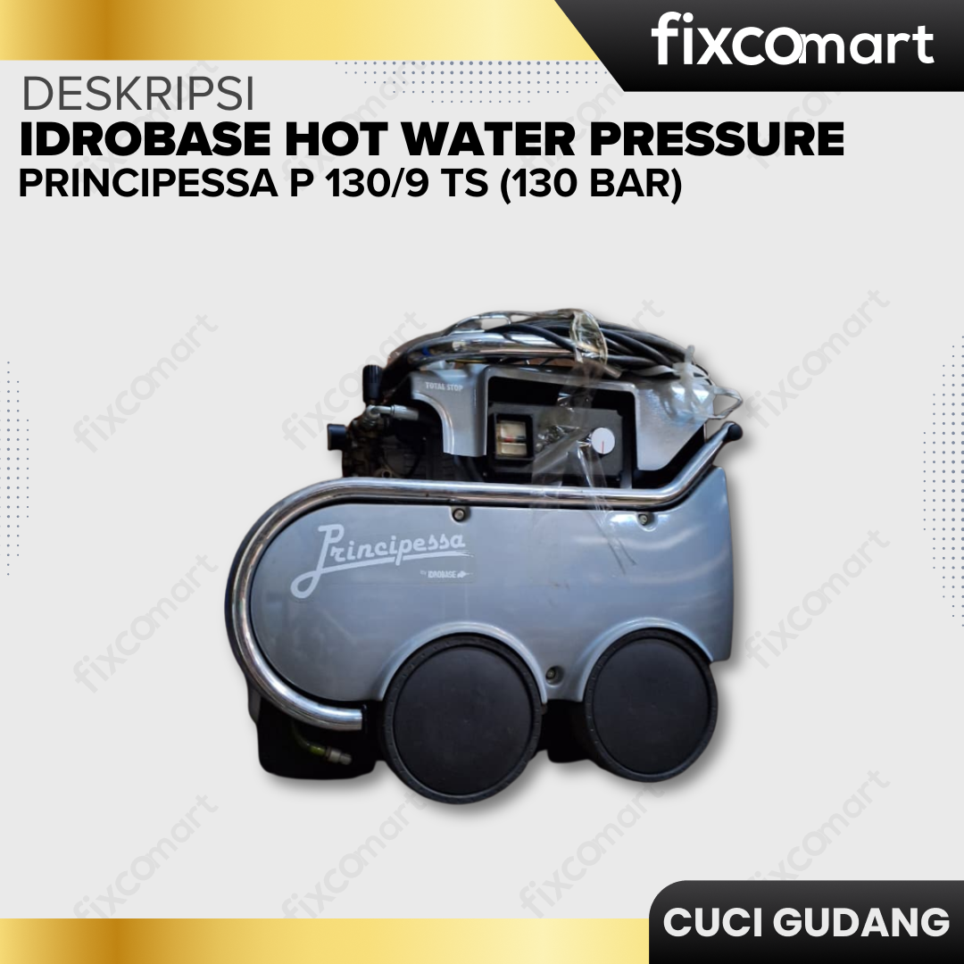 GARAGE SALE - Idrobase Hot Water Pressure PRINCIPESSA P 130/9 TS (130 bar) Made in Italy