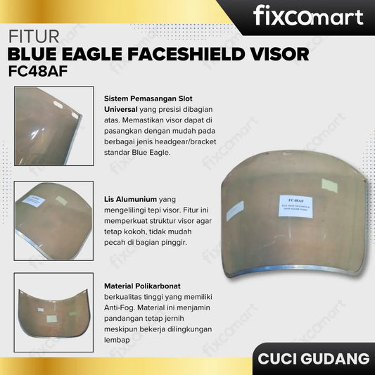 GARAGE SALE - BLUE EAGLE FACESHIELD VISOR FC48AF FIXCOMART