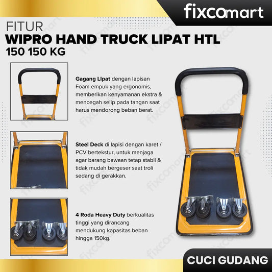 GARAGE SALE - WIPRO HAND TRUCK LIPAT HTL-150 150 Kg FIXCOMART