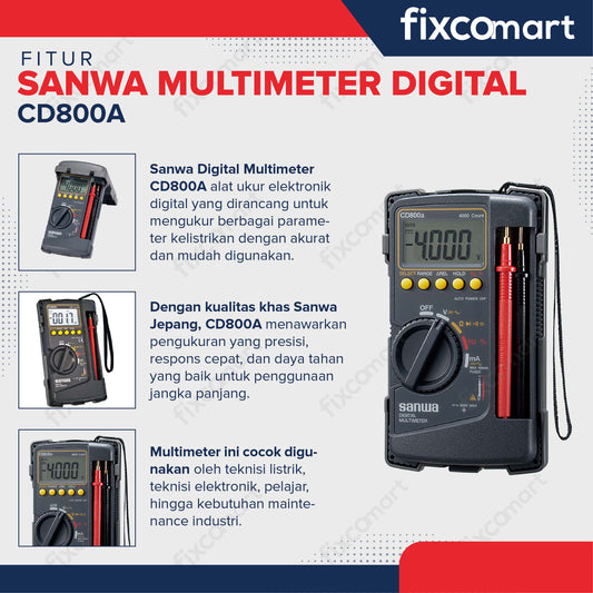 Sanwa Multimeter Digital CD800A