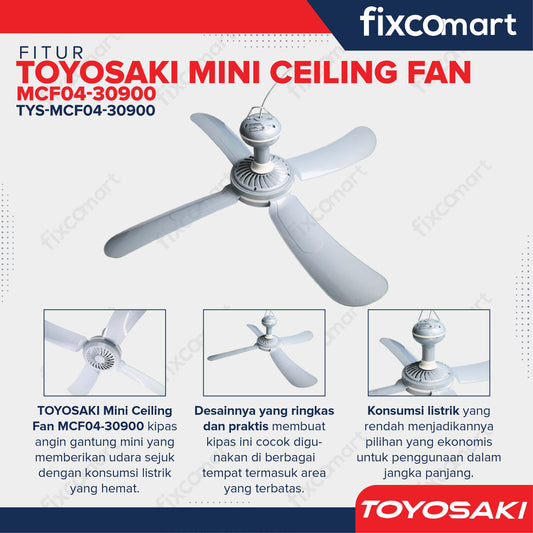 TOYOSAKI MINI CEILING FAN 27.9 inch