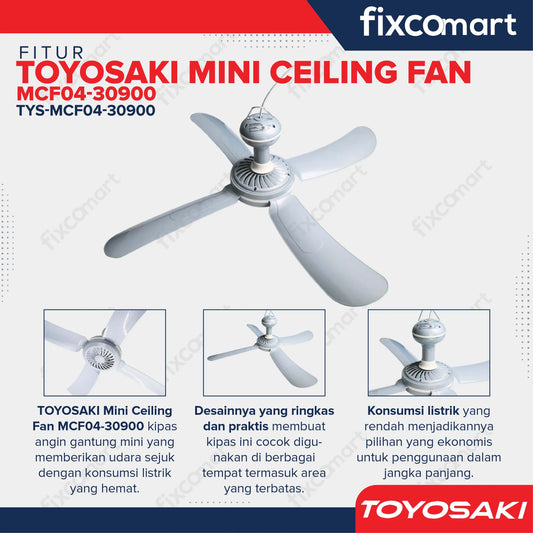 TOYOSAKI MINI CEILING FAN 27.9 inch FIXCOMART