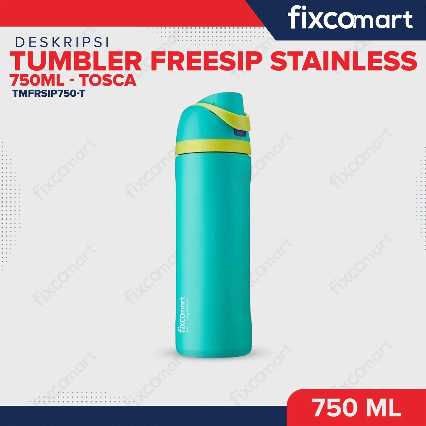 FIXCOMART TUMBLER STAINLESS 304 750ML - ETALASE FREE GIFT FIXCOMART