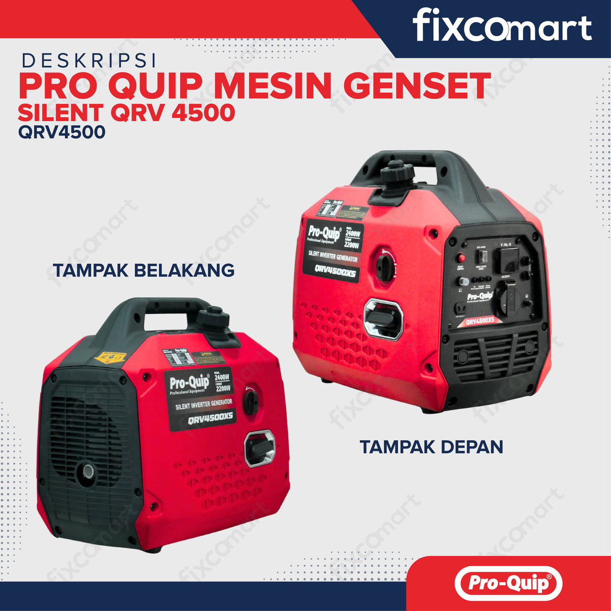 Pro Quip Mesin Genset Silent QRV 4500