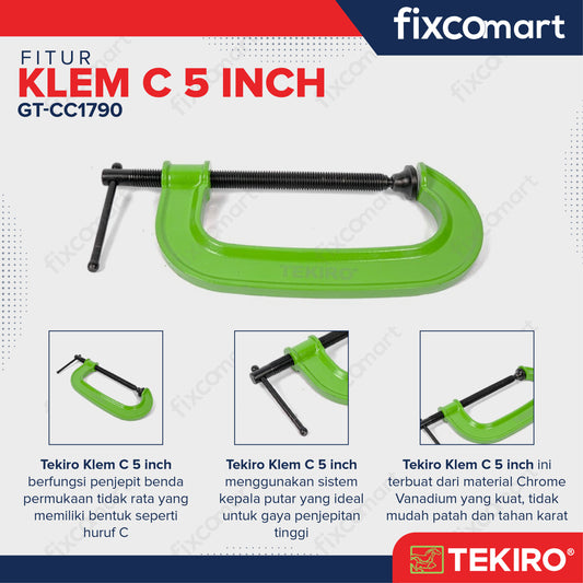 TEKIRO KLEM C 5 INCH