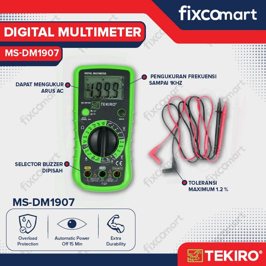Tekiro Digital Multimeter - Multi Tester Digital