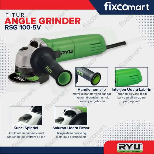 RYU GRINDER VARIABLE / Mesin Gerinda / Gurinda Tangan RSG 100-5 V FIXCOMART