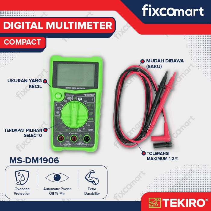 Tekiro Digital Multimeter Compact