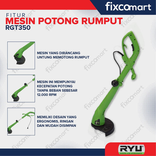 RYU Mesin Potong Rumput Kabel - Ryu Mesin Grass Trimmer Rgt 350