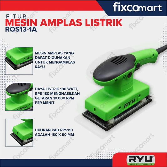 Ryu Mesin Amplas Ros 13-1A / Mesin Sander FIXCOMART