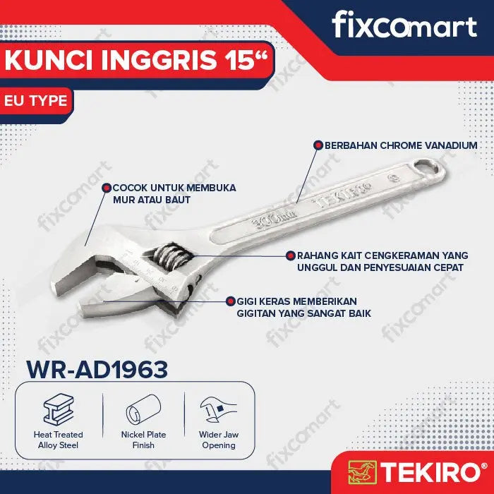 TEKIRO KUNCI INGGRIS TIPE 'EU FIXCOMART