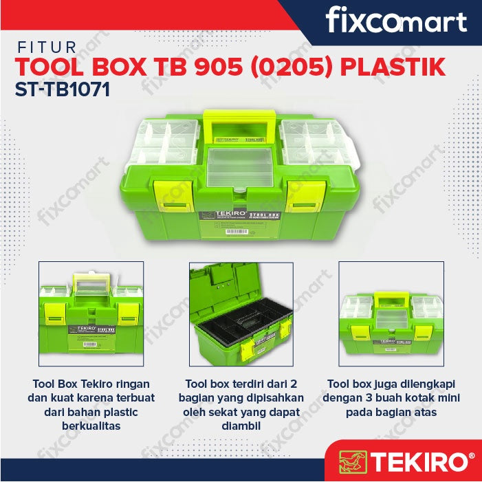 Tekiro Tool Box 0205 Plastik / Tool Box Plastik
