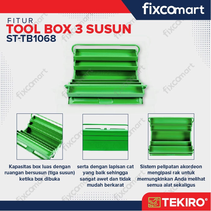Tekiro Tool Box 3 Susun / Tekiro Toolbox Kaleng